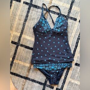 Seafolly Blue Floral Tankini Set